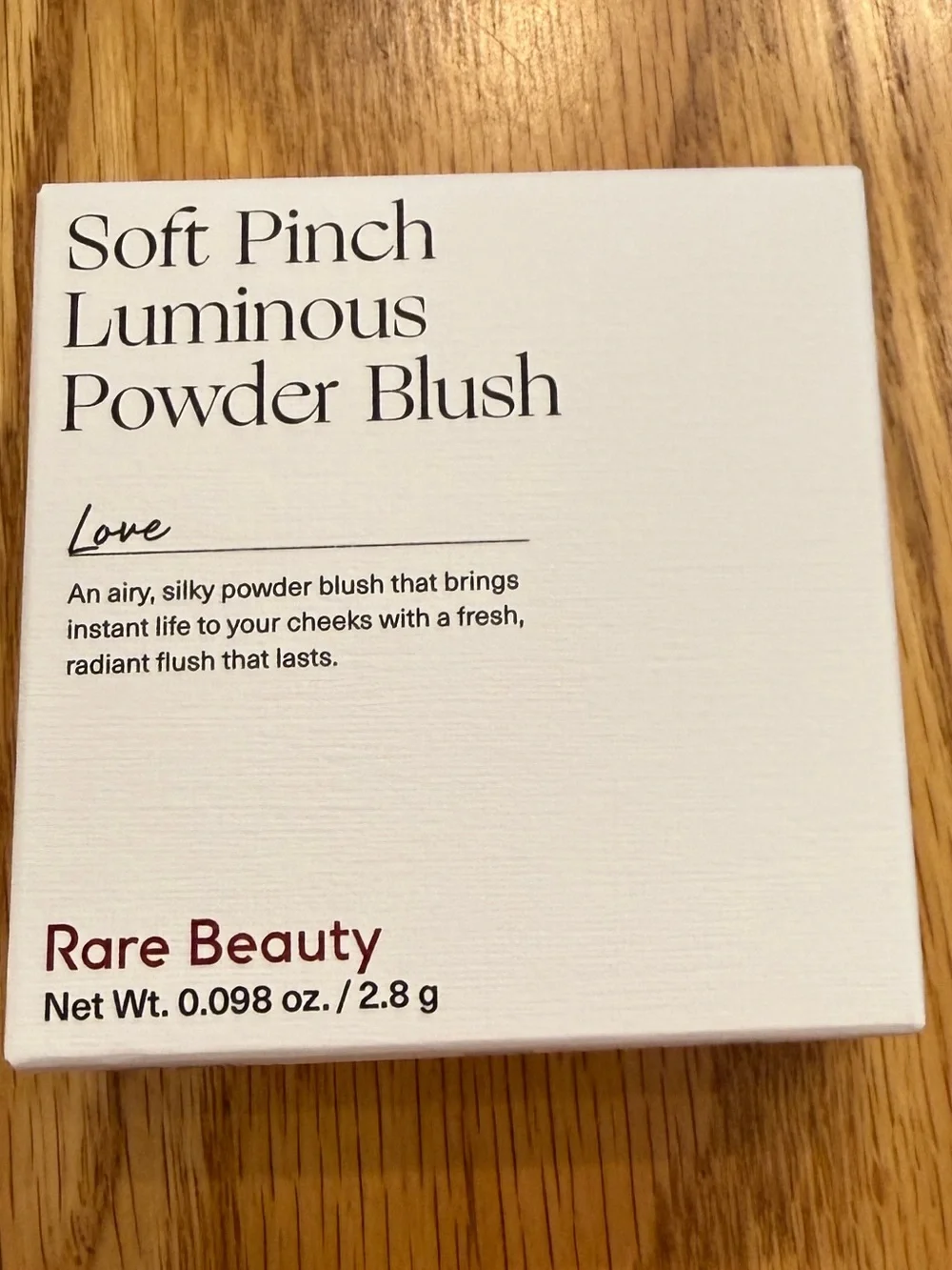 NWT Rare Beauty Soft Pinch Luminous Powder Blush Love 0.098 oz